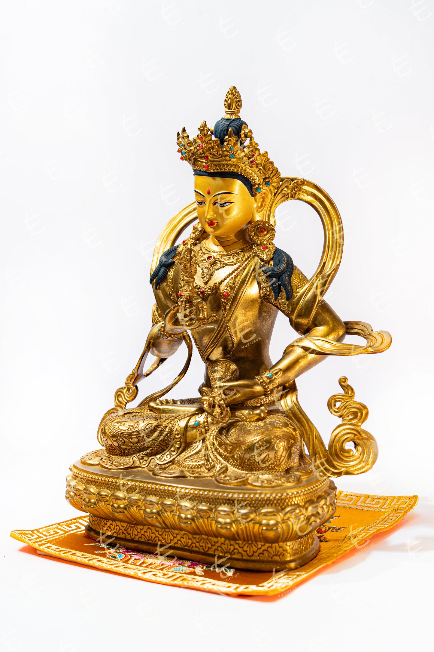 藏式金剛薩埵_Vajrasattva_菩薩神像_銅鎏金4