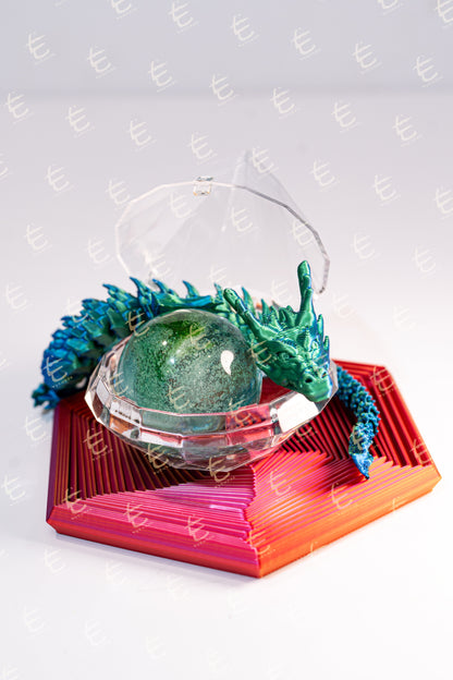 青龍頭綠幽靈晶石立體陣1