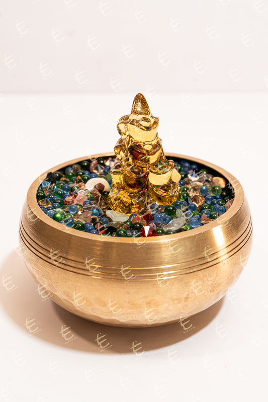 金山柱六字大明咒水晶頌鉢1