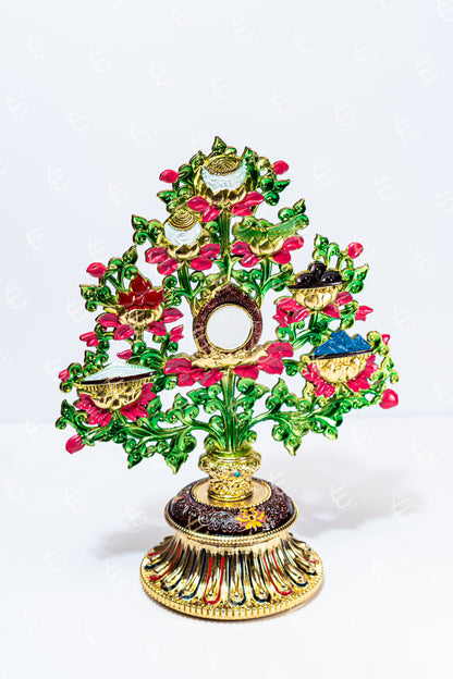 金彩繪八吉祥樹1