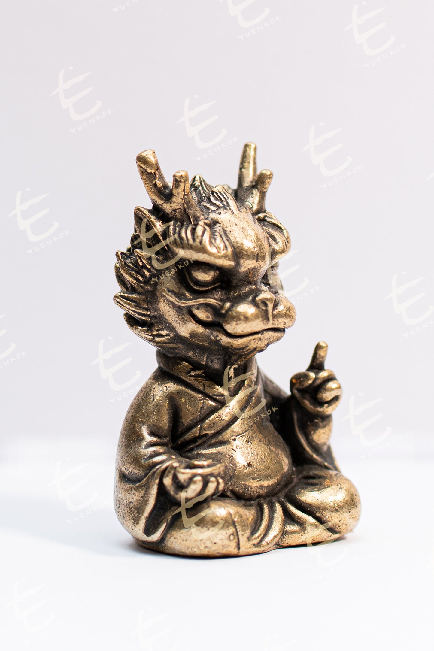 黃銅小龍一指招貴人3