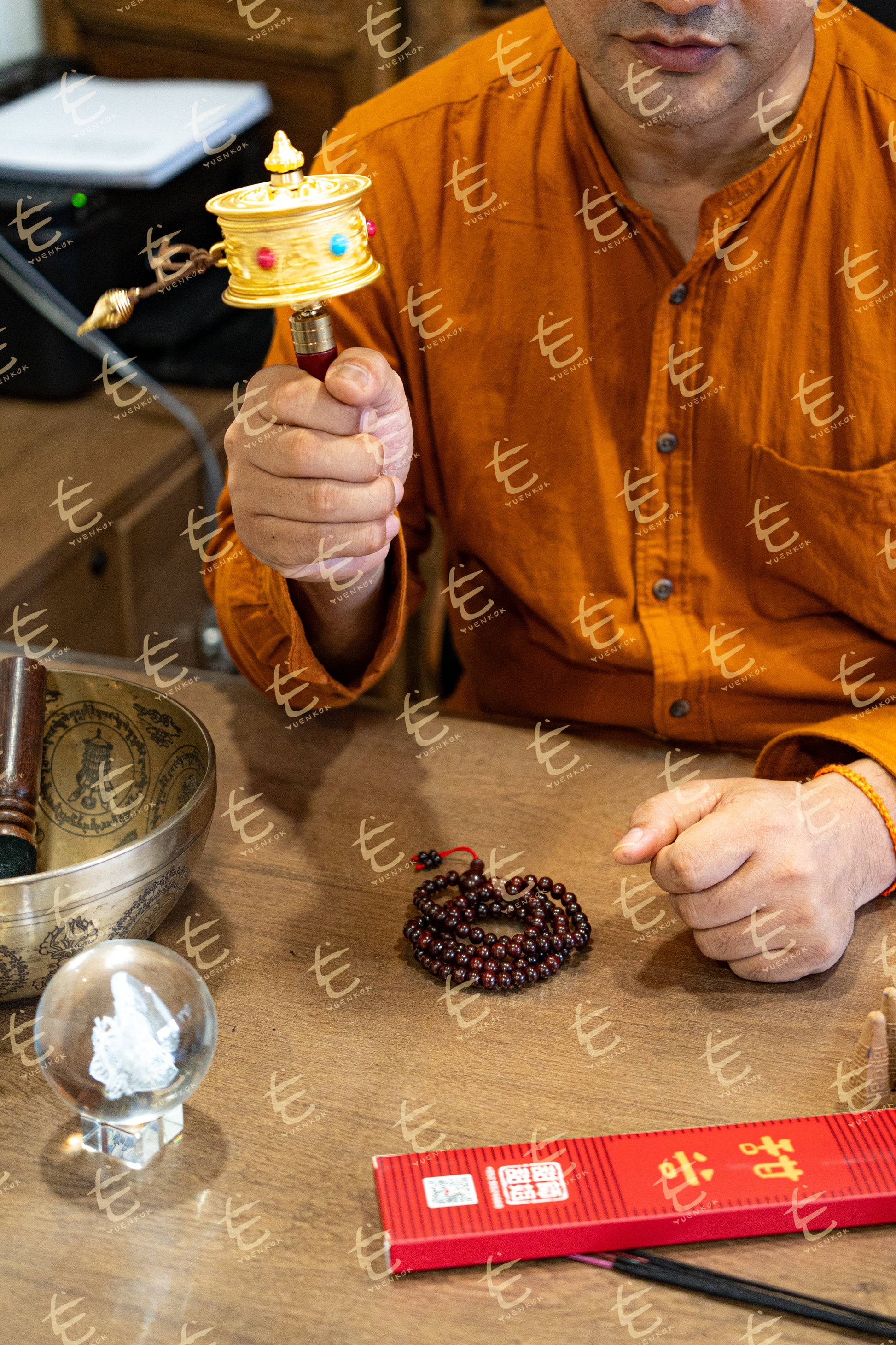 藏傳轉經筒 （金_銀）色3