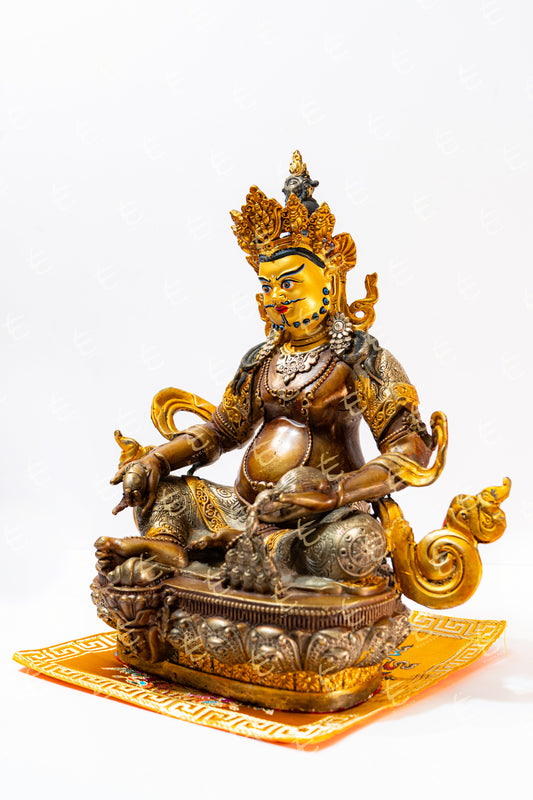 B_藏式黃財神像_銅鎏金2