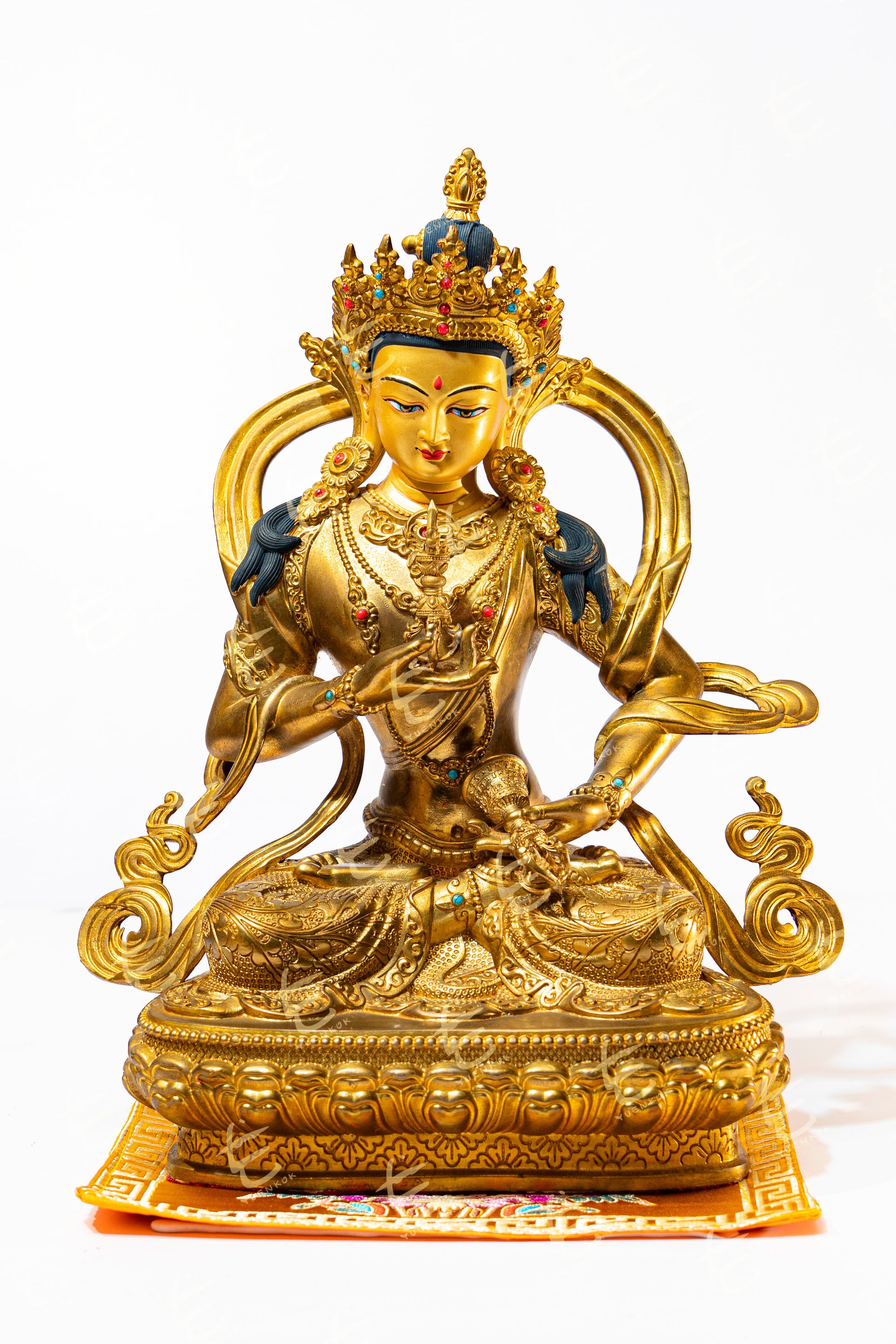 藏式金剛薩埵_Vajrasattva_菩薩神像_銅鎏金3